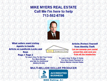 Tablet Screenshot of mikemyers.com